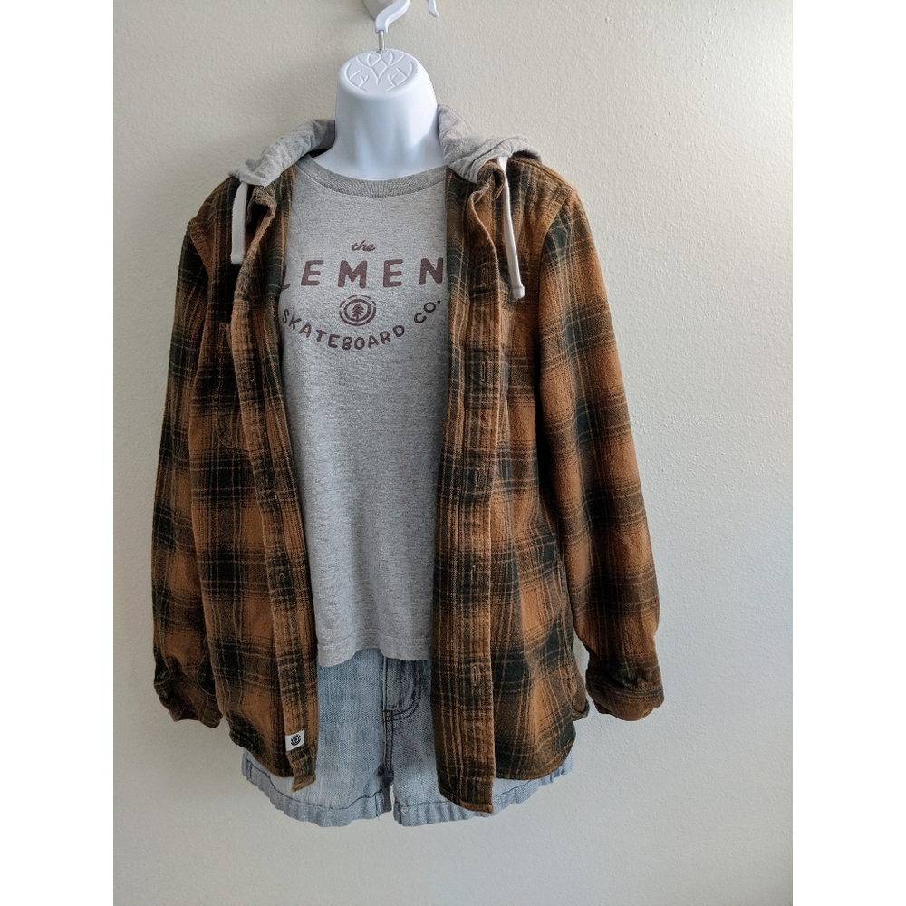 Men's Element Hooded Flannel